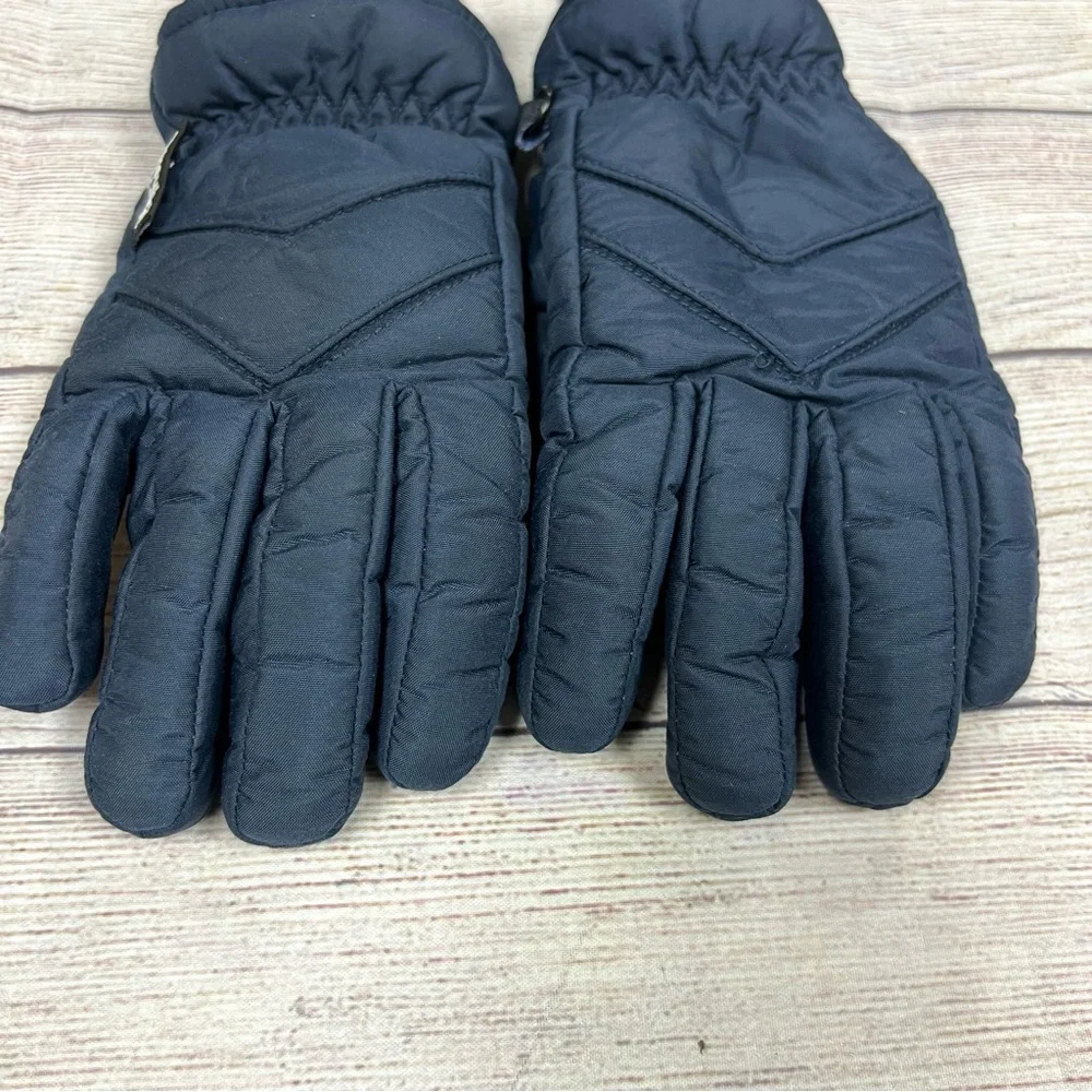 Thinsulate Insulation Gloves Boys Navy Blue Knit Cuffs Fleece Lined Size M